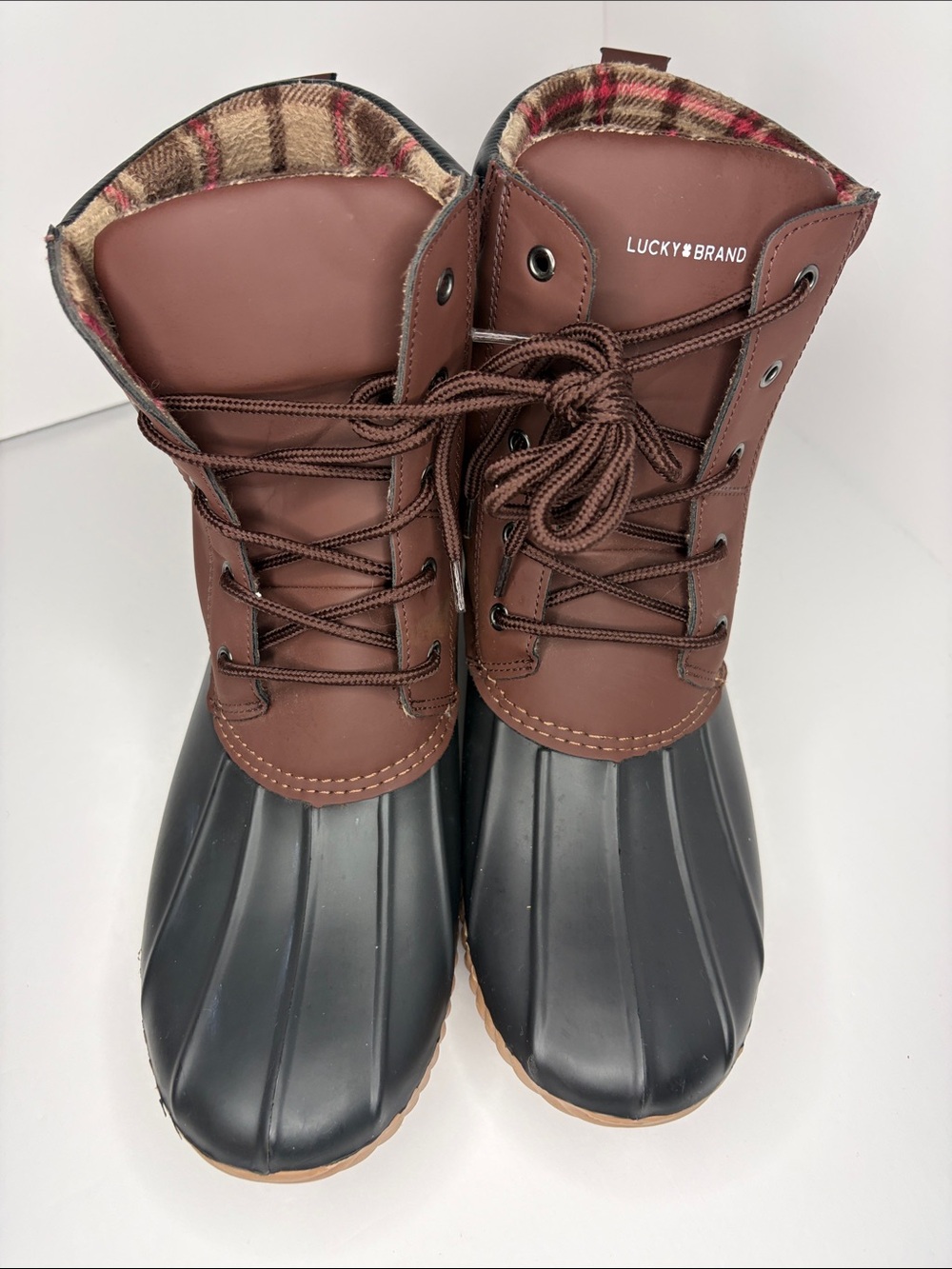 Lucky Brand Duck Boots - Brown/Black (Factory Misprint Flaw)
